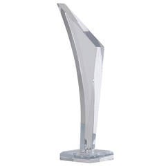 Lucite Table Sculpture by Astrolight 1970s Stamped 6