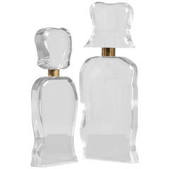A Pair of Lucite Perfume Bottles