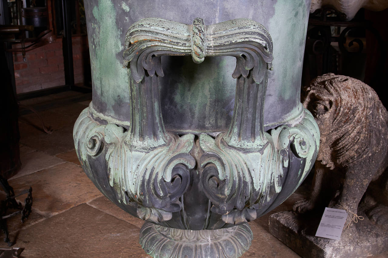 20th Century Cast Bronze Urn For Sale