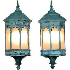 Vintage Impressive Pair of Sconces