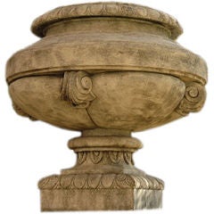 Vintage Italian Limestone Urn