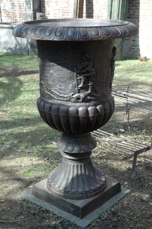 Massive Cast Iron Urns For Sale 2