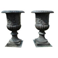 Massive Cast Iron Urns 6