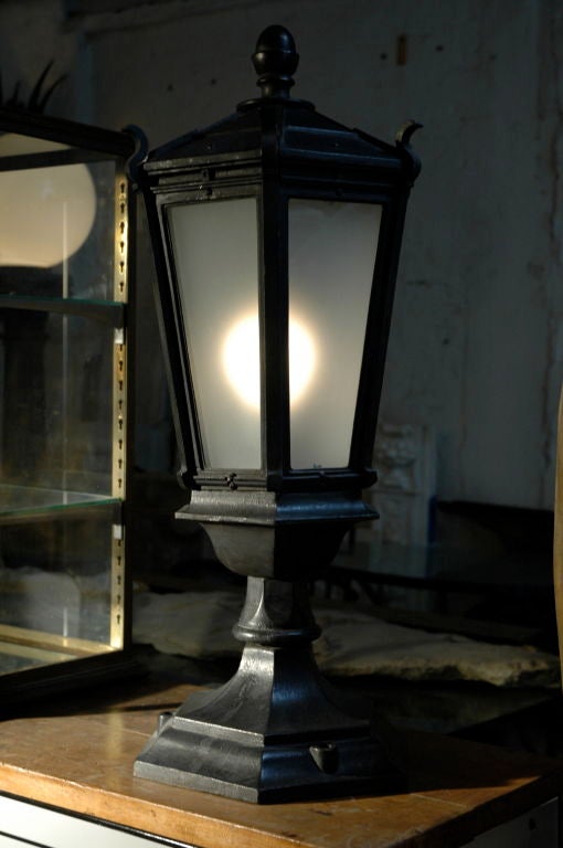 20th Century Cast Iron Pier Table Lamps