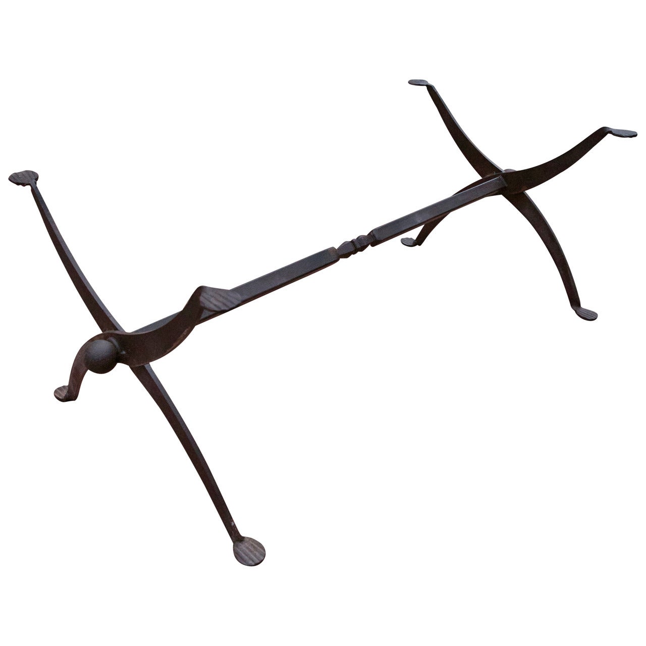 Wrought Iron Table Base, Model BF.26 For Sale