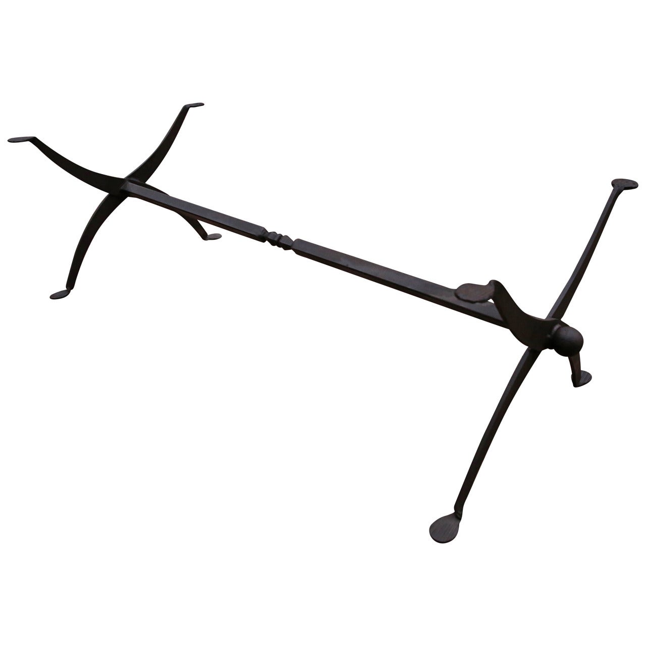 Wrought Iron Table Base, Model BF.25 For Sale