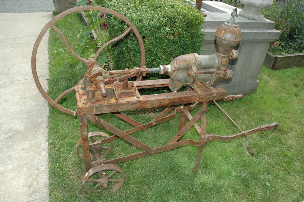 French Late 19th Century Vineyard Pump used to Pump Grape  Mash from Vineyard to Wine Processing Facility.
