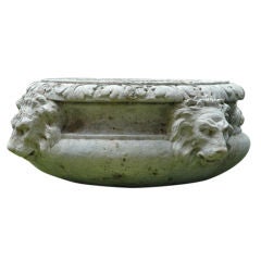 Pair of mid-19th century Urns with lions