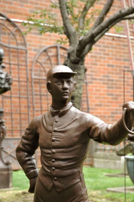 Lawn Jockey Hitching Post In Good Condition In New York, NY