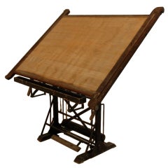 Antique Turn Of The Century Drafting Table