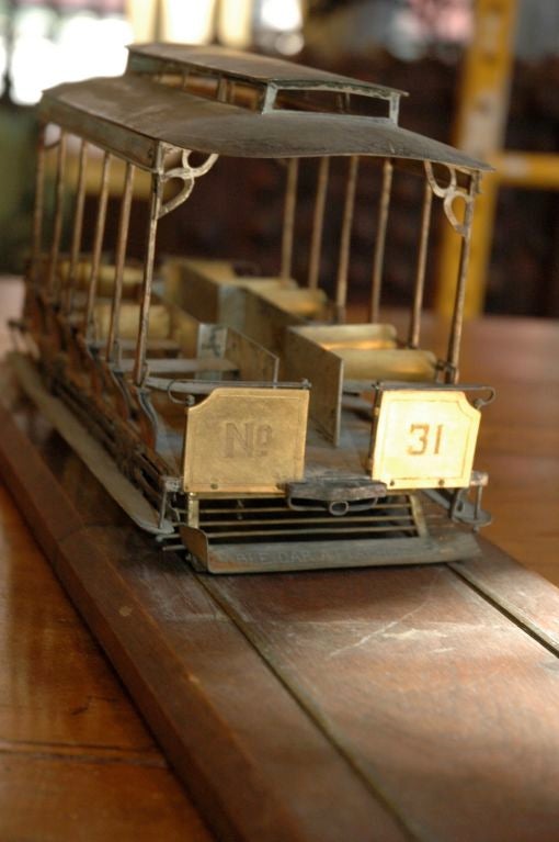 19th Century Exceptional San Francisco Cable Car Model For Sale