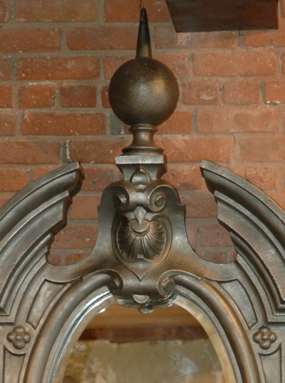 French Cast Iron Mirror