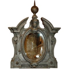 French Cast Iron Mirror