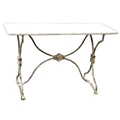 Marble Top French Bistro Table