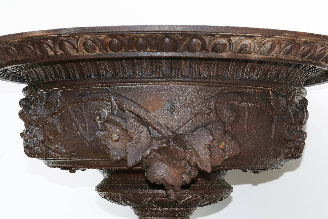 19th Century French Cast Iron Urns For Sale