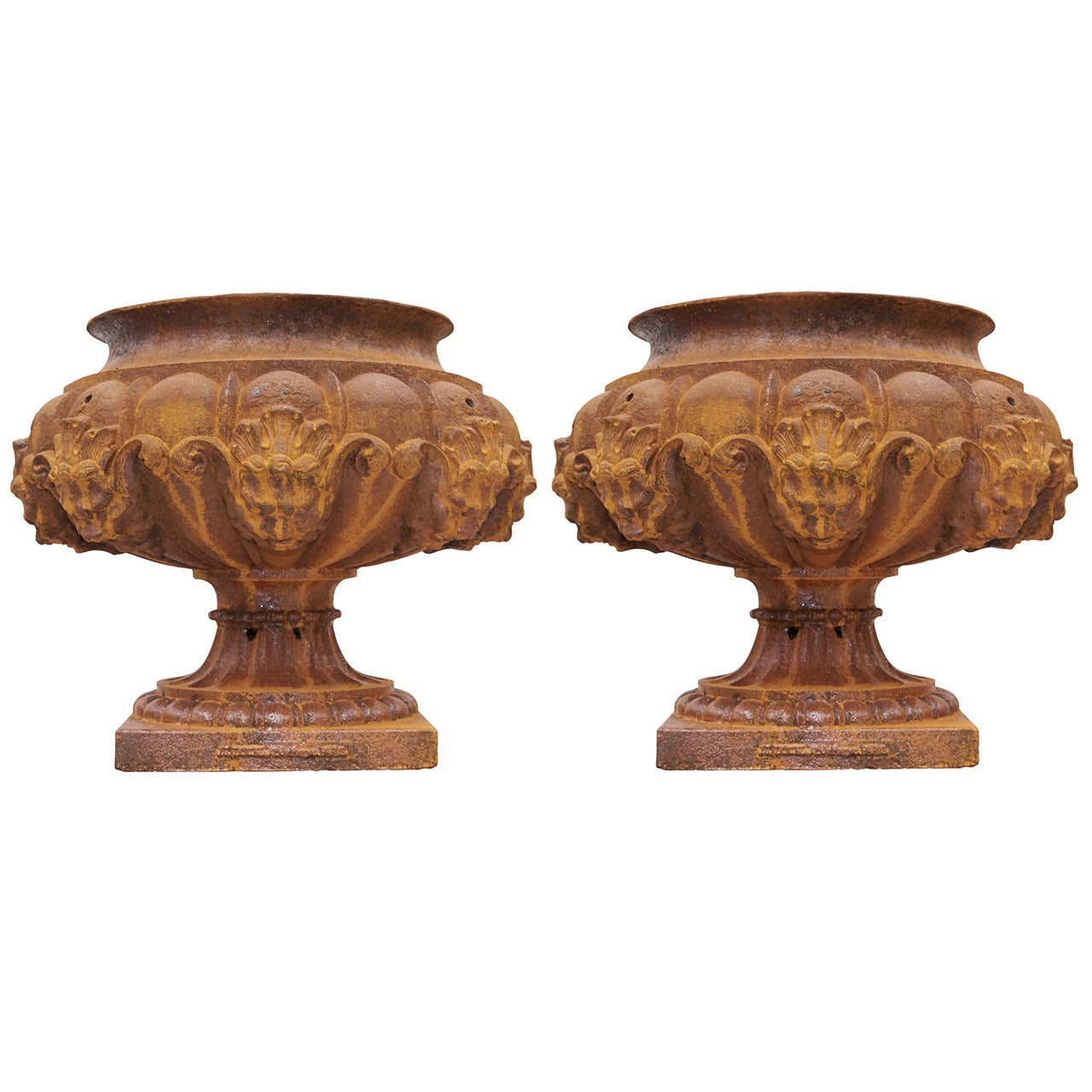 French Cast Iron Urns For Sale