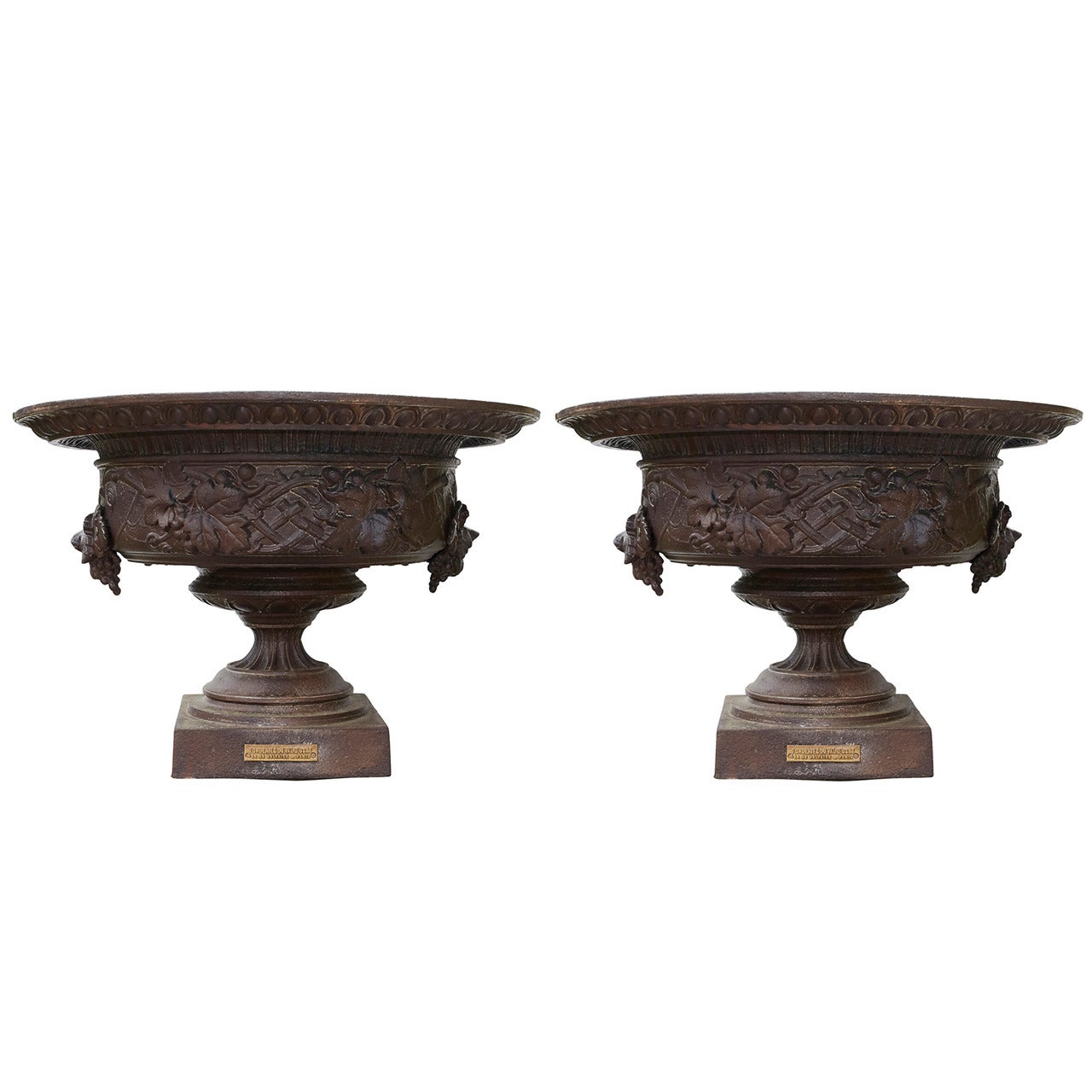 French Cast Iron Urns For Sale