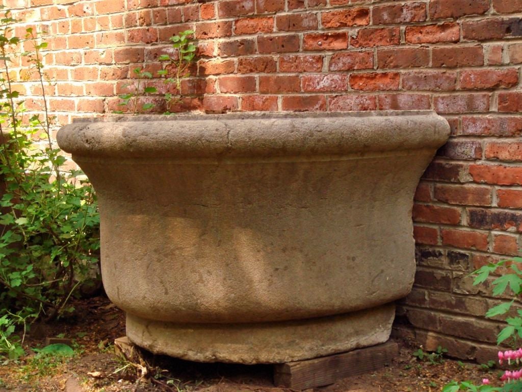 18th Century and Earlier 18th Century Stone Basin For Sale