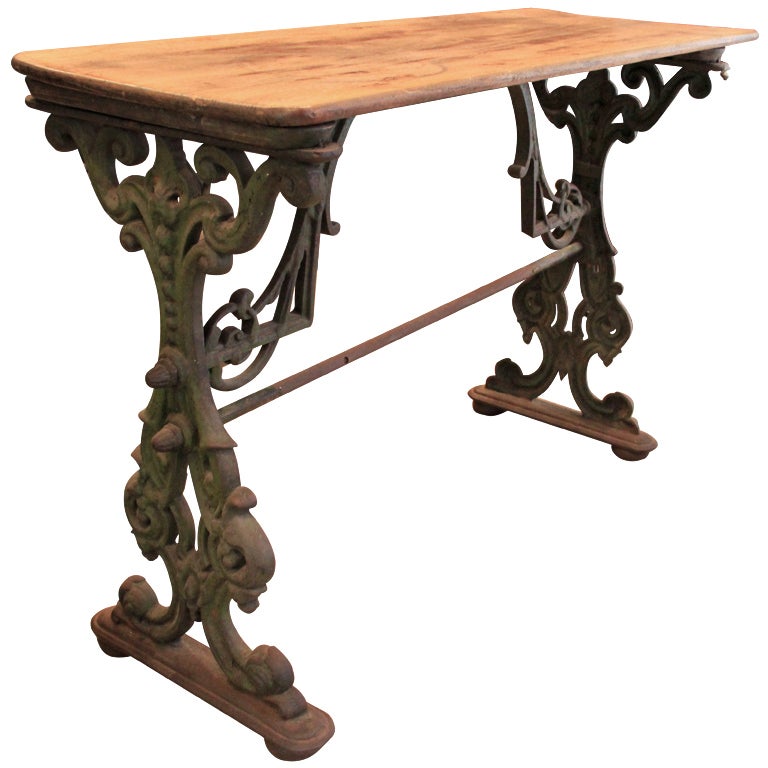 American Cast Iron Table at 1stDibs