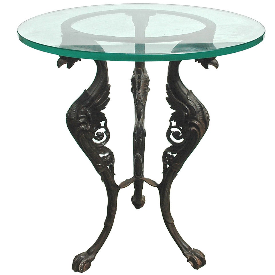 Cast Iron Griffin Table