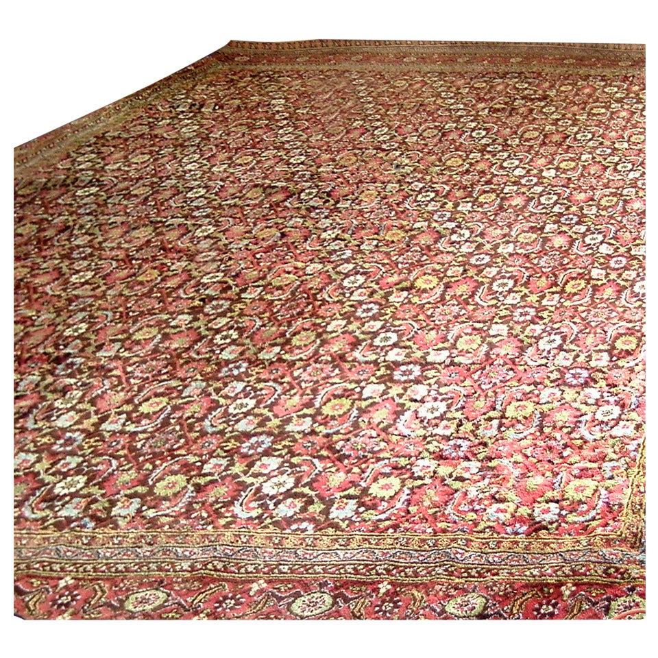 Very Fine 19th Century Indian Carpet For Sale