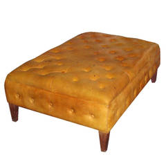 Moroccan Leather Ottoman