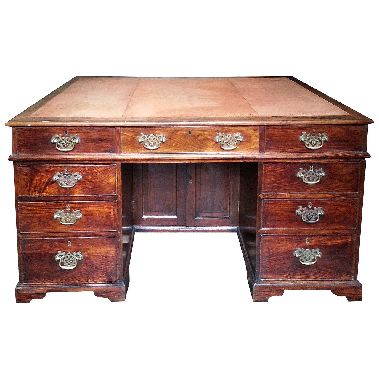 A Very Rare Mid-18th Century Huanghuali Wood Chinese Desk in the English Taste For Sale
