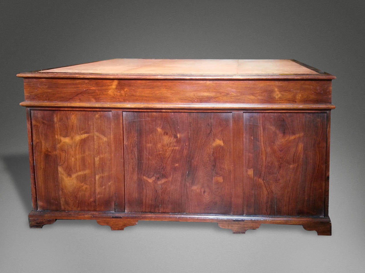 A Very Rare Mid-18th Century Huanghuali Wood Chinese Desk in the English Taste For Sale 4