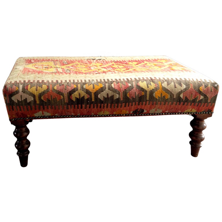 Kilim Stool at 1stdibs