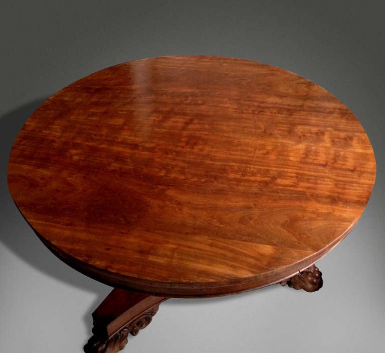 A Very Good Quality Regency Period Mahogany Centre Table 