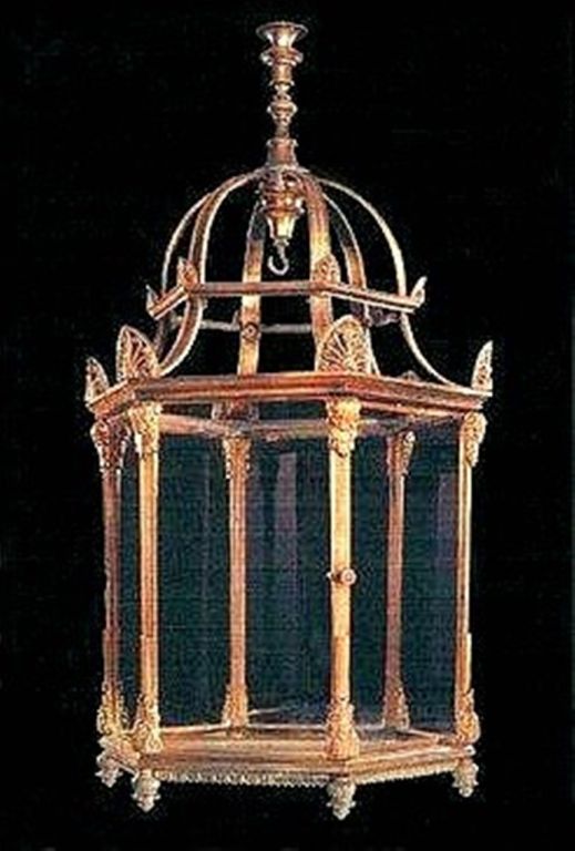 A Contemporary Copy Of A Regency Gilt Bronze Hanging Lantern