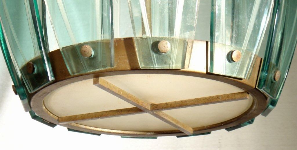 English A Glass Hanging Lamp For Sale