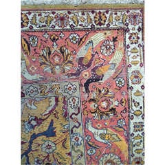 Carpet with Peacock Border