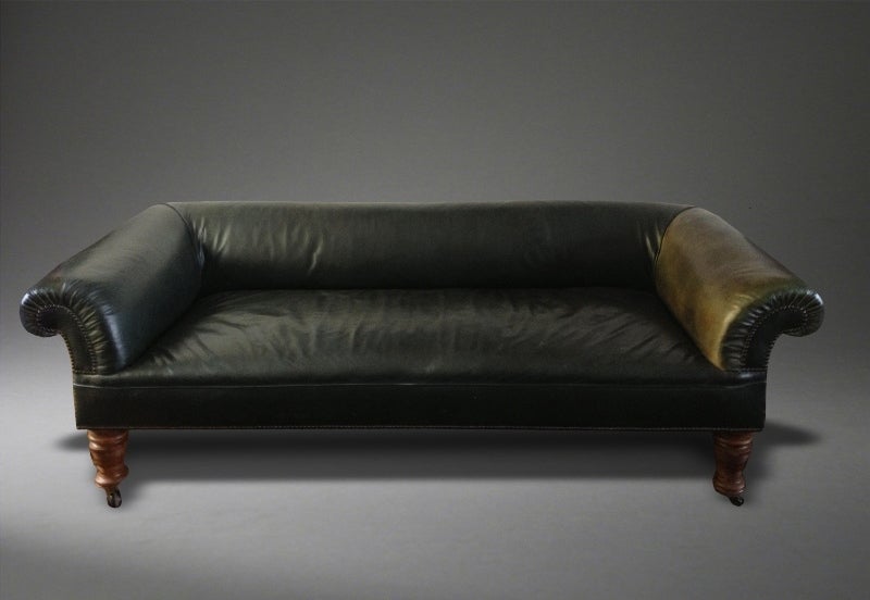 19th Century Leather Sofa