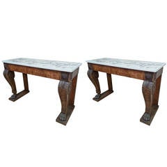 Pair of Console Tables, Early 20th Century