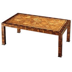 Marquetry Topped Coffee Table