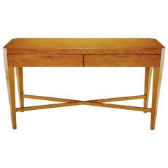 Nancy Corzine Glazed Maple X-Based Art Moderne Console Sideboard 3