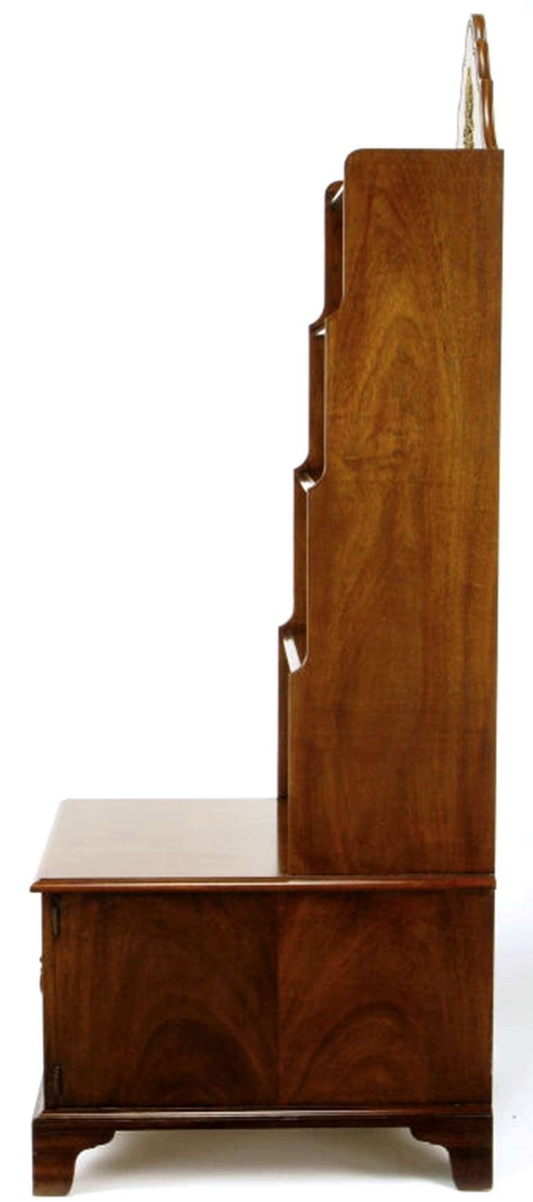 American Pair of Mahogany Tall Bookshelf Cabinets by Morganton