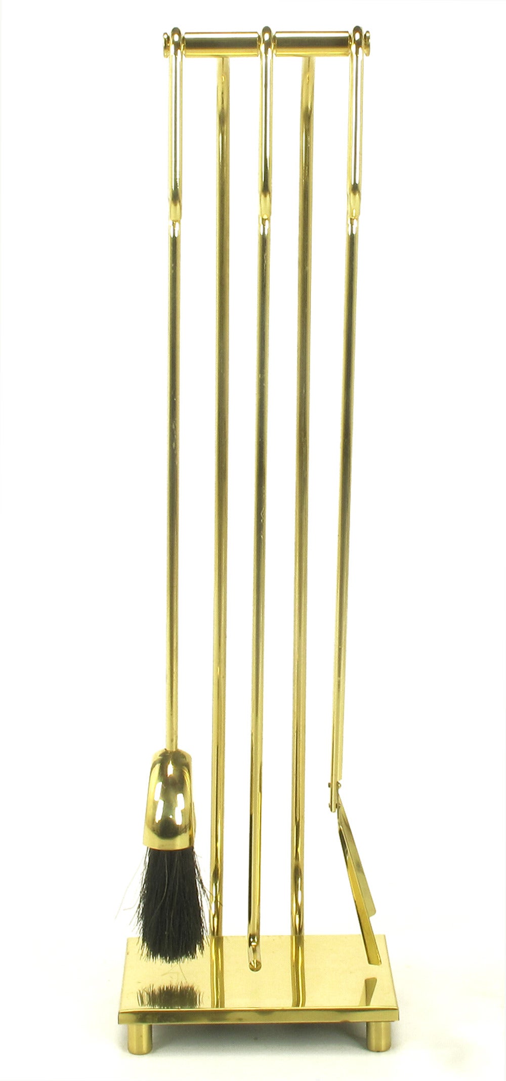 solid brass fireplace tools