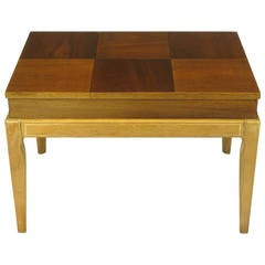 John Van Koert "Casa Del Sol" Parquetry Walnut End Table with Opening Top 2