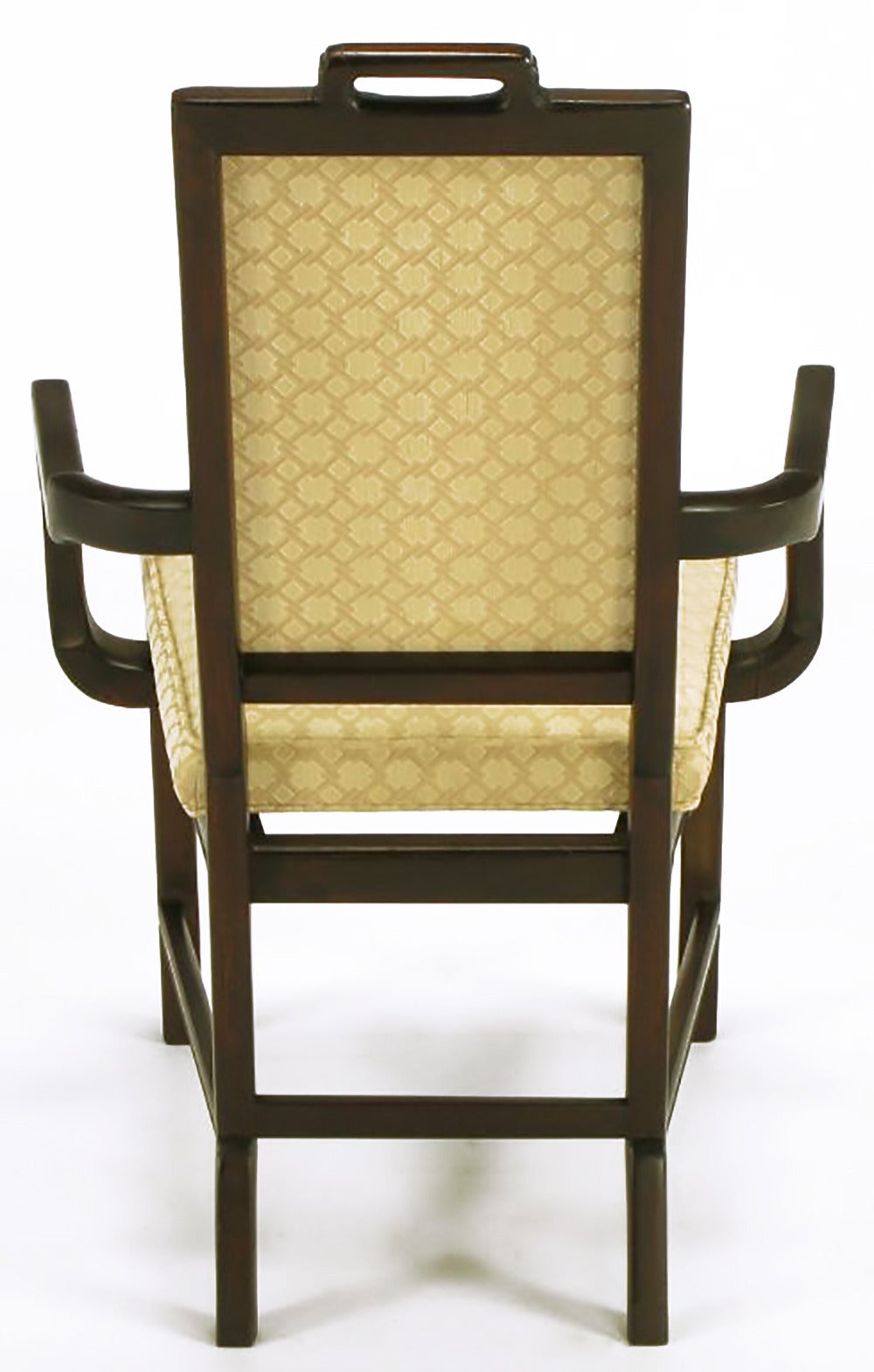 Zwei moderne asiatische Mahagoni-Sessel mit schwebender Sitzfläche aus Asien im Angebot 2