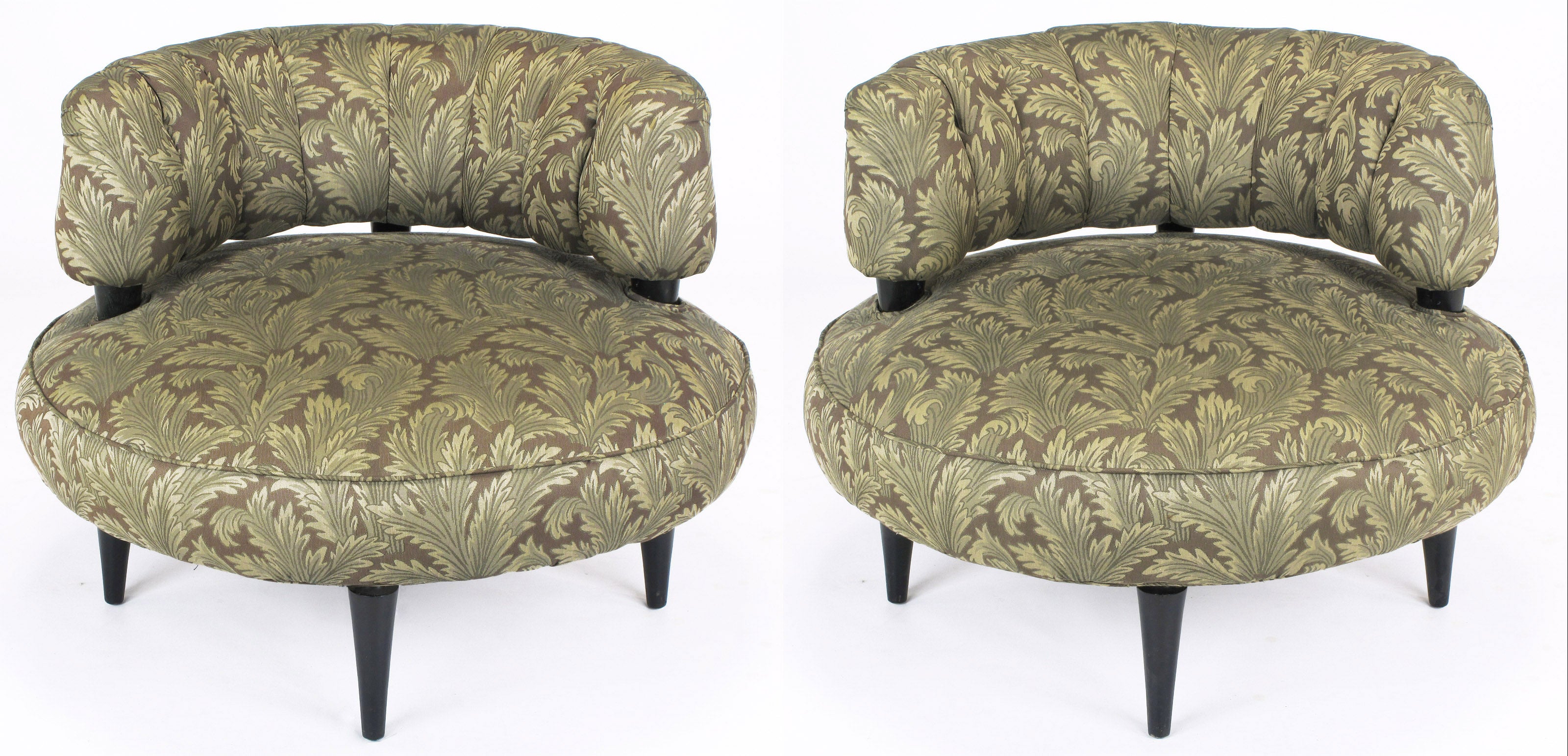 Pair 1940sArt Deco Lounge Chairs By Carson Pirie Scott