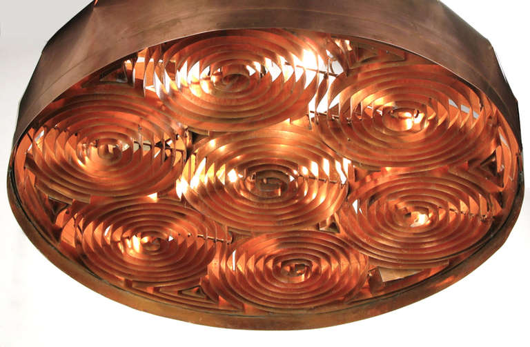 copper drum light