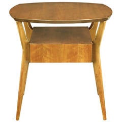 M. Singer & Sons Italian Walnut Side Table 11