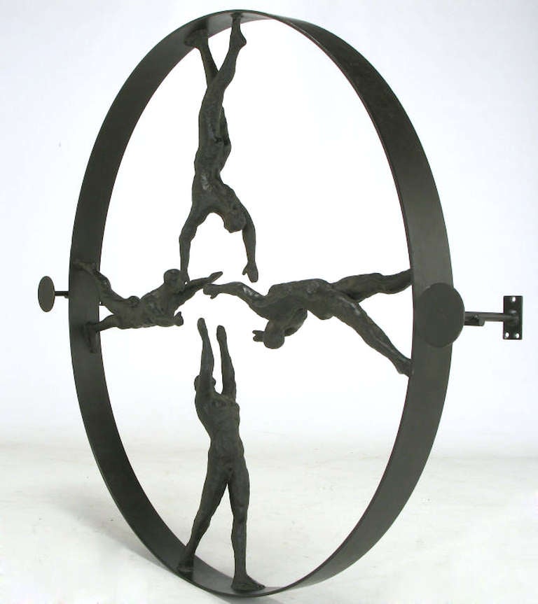Large Metal Wall Sculpture In Excellent Condition In Chicago, IL