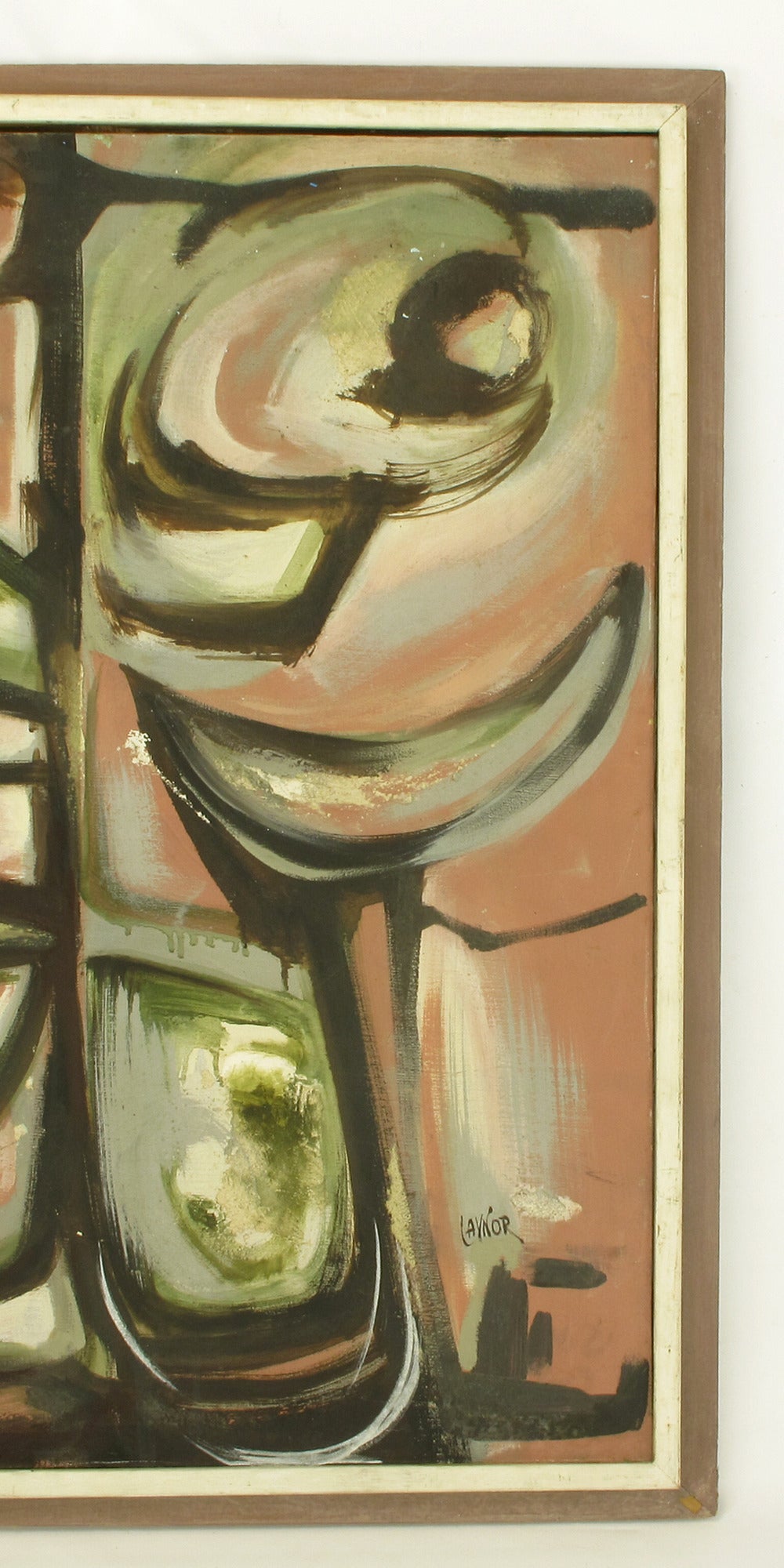 Harold A Laynor Abstrakt Öl auf Leinwand mit dem Titel „Stapho“ im Angebot 1