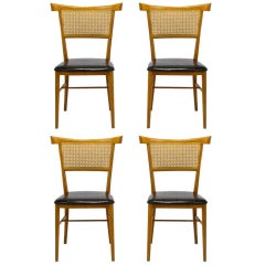 Four Paul McCobb Maple Perimeter Group Dining Chairs 4