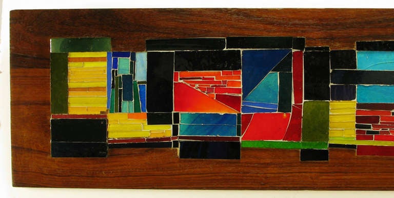 Substantial and colorful hand cut and mounted 92
