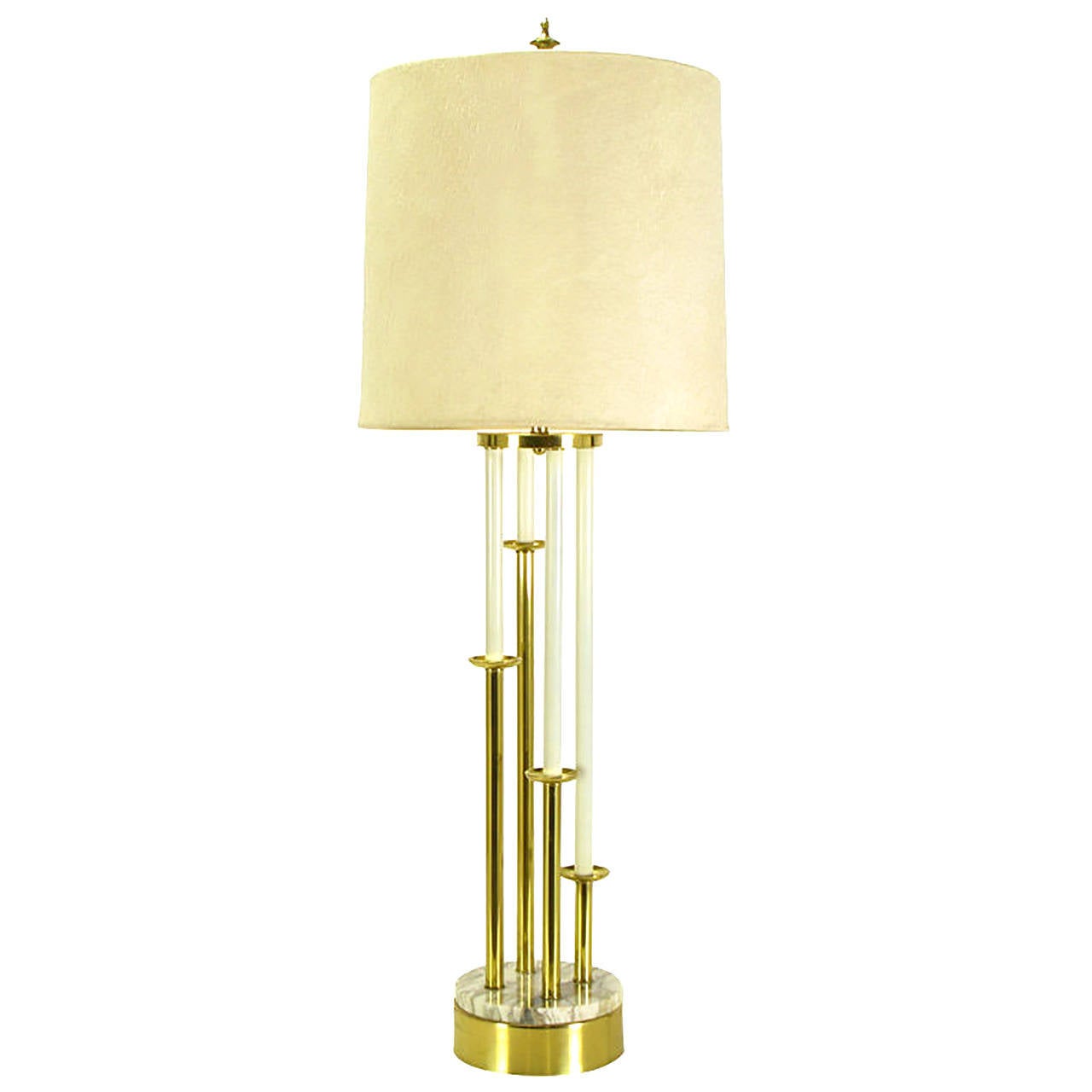 Rembrandt Tall Brass Candelabra Style Table Lamp For Sale at 1stdibs