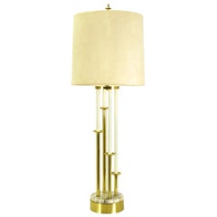 Retro Rembrandt Tall Brass Candelabra Style Table Lamp